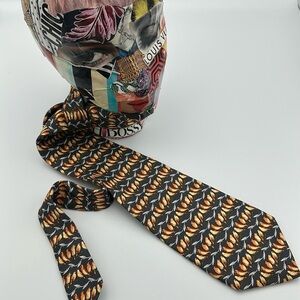 Lancel Paris Birds on Branch Silk Tie